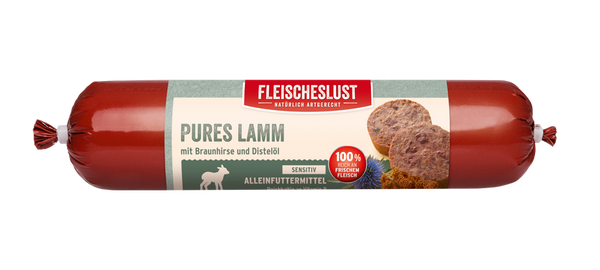 Meatlove Pure Lamb Single Protein Food Rolls for Dogs 800g Chub