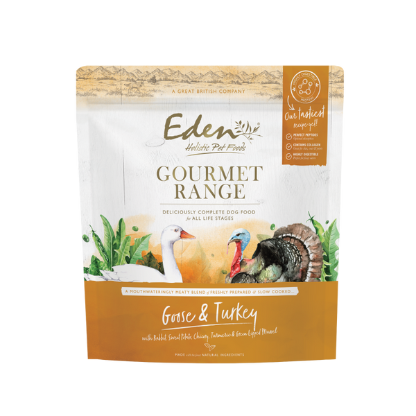Eden Gourmet Goose & Turkey Dog Food 2Kg Resealable Bag