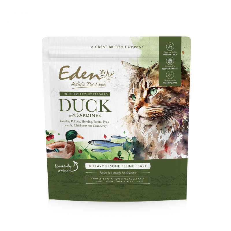 Eden Duck with Sardine 1.5Kg Cat Dry Food