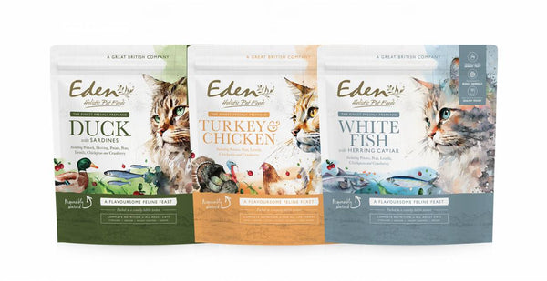 Eden Feline Feast Dry Cat Food Sample Pack 3 x 70g sample bags