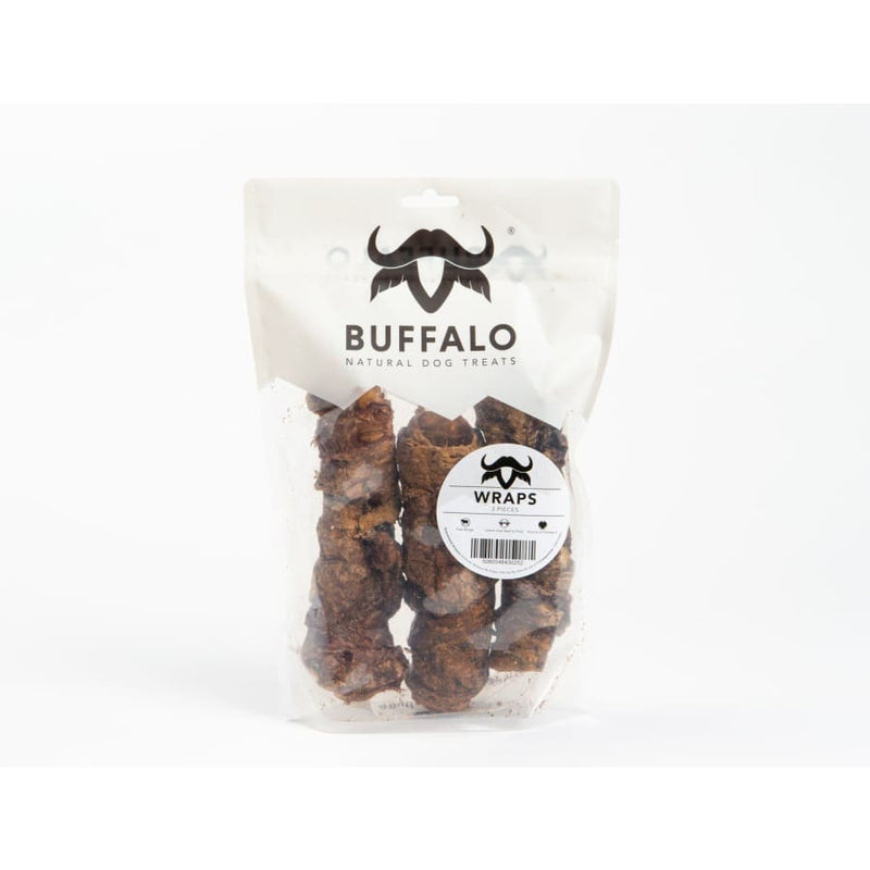 Buffalo Wraps Natural Dog Treats - 3 Pack -Sniffers5060548430252