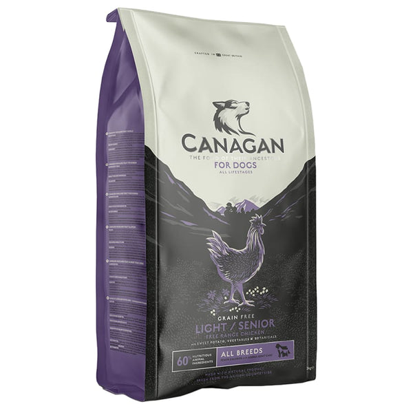 Canagan Light-Senior Grain Free Dry Dog Food -Canagan5029040011208