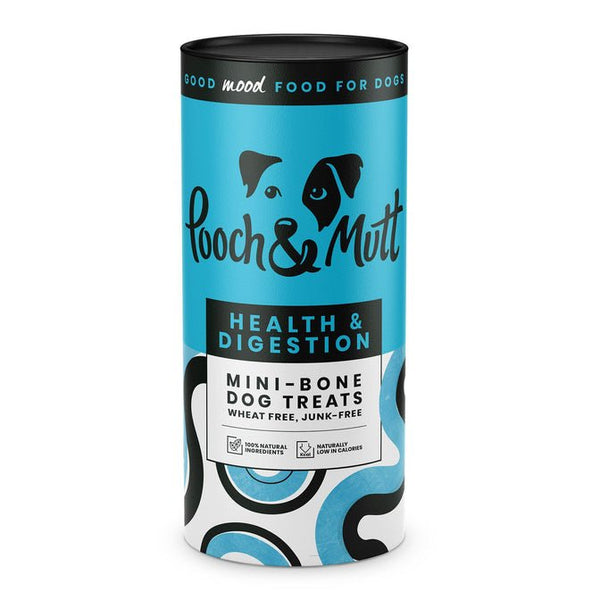 Health & Digestion Mini Bone Dog Treats 125g Pack -Pooch & Mutt5060166590154