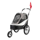 Innopet Sporty Deluxe Dog Stroller with mesh design, large wheels, and adjustable handle.