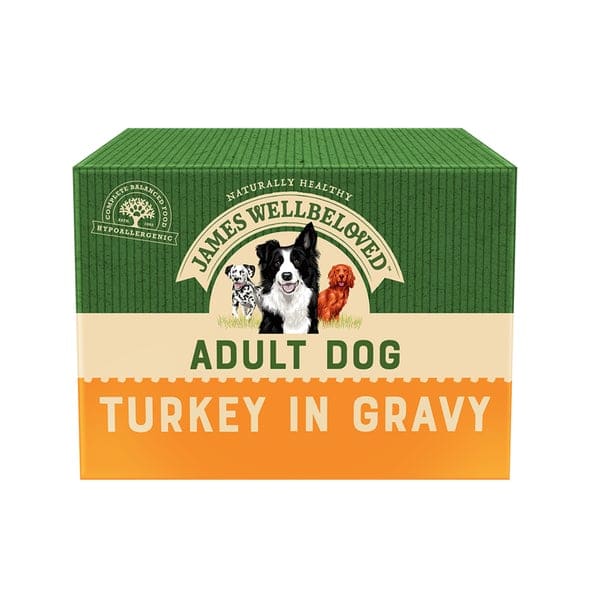 James Wellbeloved Dog Turkey and Rice Adult Pouch 40 x 150g Mega Pack -James Wellbeloved9003579016886