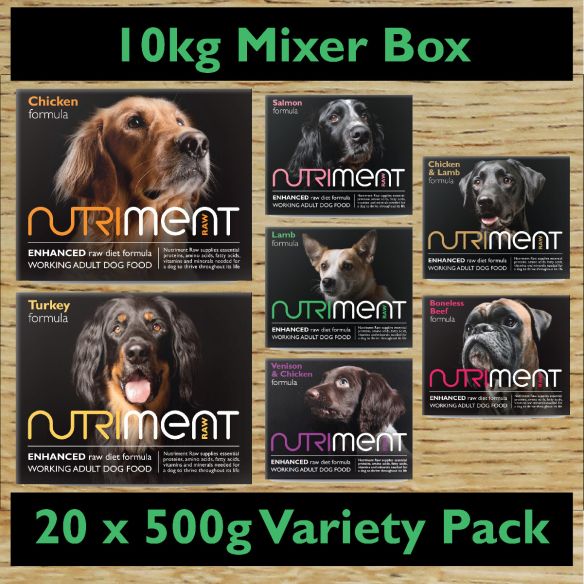 Nutriment Raw 10kg Mixer Box Dog Food -Nutriment