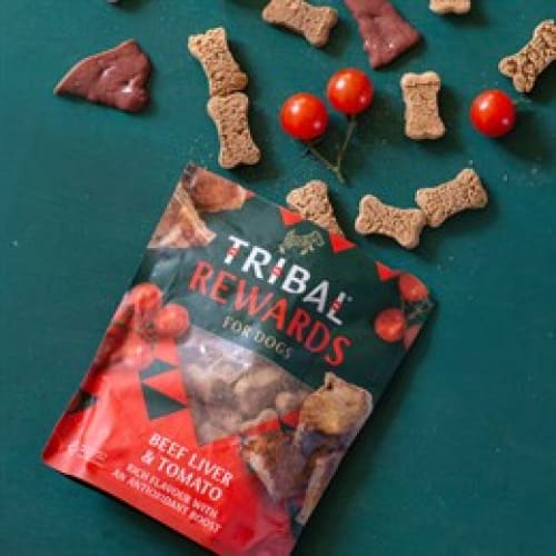 Tribal Beef, Liver & Tomato Dog Biscuits 125g -Tribal5060372411977