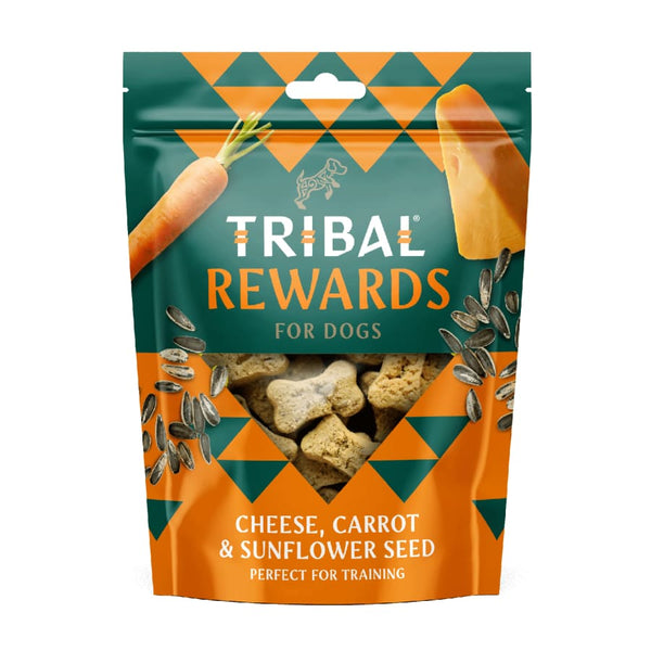 Tribal Cheese, Carrot & Sunflower Seed Dog Biscuits. 125g -Tribal5060372412011