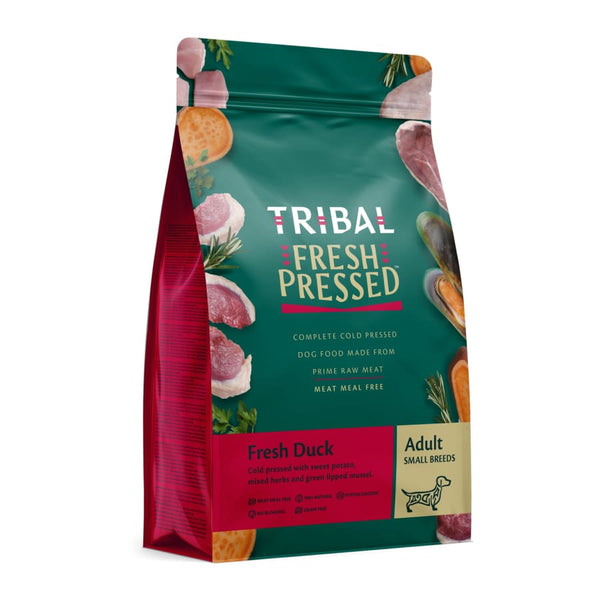Tribal Fresh Duck Small Breed Cold Pressed Dog Food -Tribal5060372411953