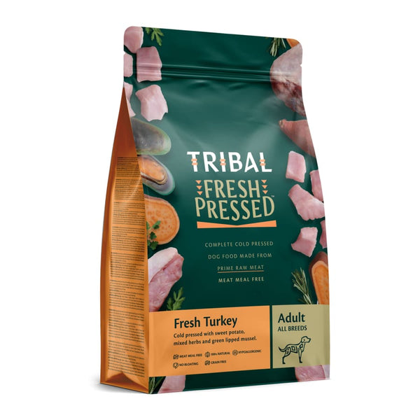 Tribal Fresh Turkey Adult Cold Pressed Dog Food -Tribal5060372411717