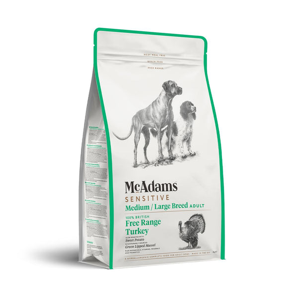 McAdams Medium/Large Breed: Free Range Turkey Dry Dog Food
