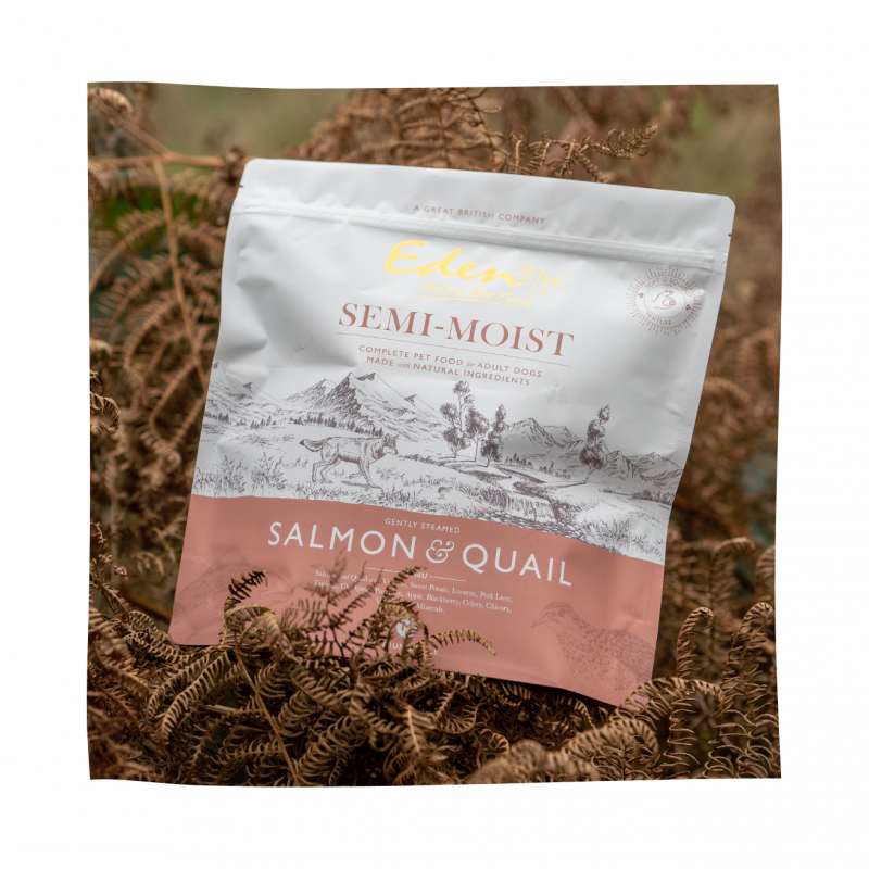 Eden Semi-Moist Salmon and Quail Dog Food