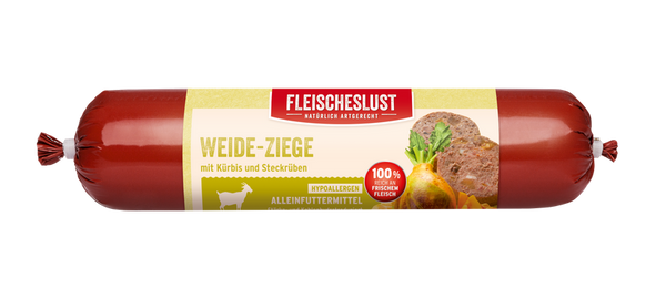 Meatlove Pasture Raised Goat Single Protein Food Rolls for Dogs 800g Chub.