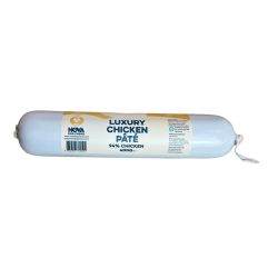 Paddock Farm 400g luxury chicken pate for dogs in packaging.