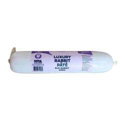 Paddock Farm 400g Luxury Rabbit Pate for Dogs packaging.