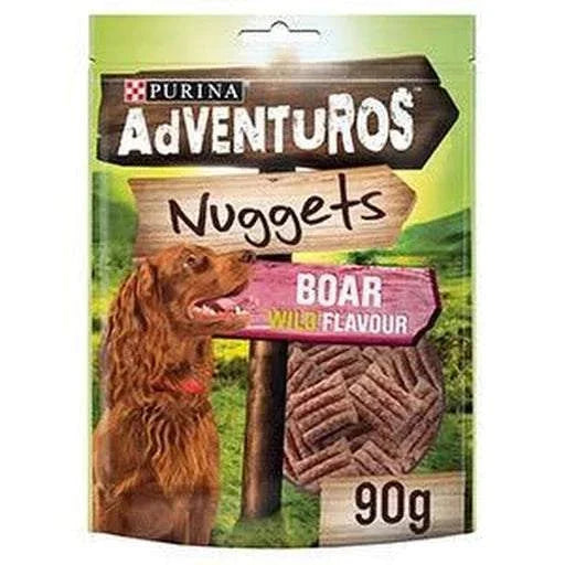 Aventuros Boar Wild Flavour Nuggets for dogs, 90g pack