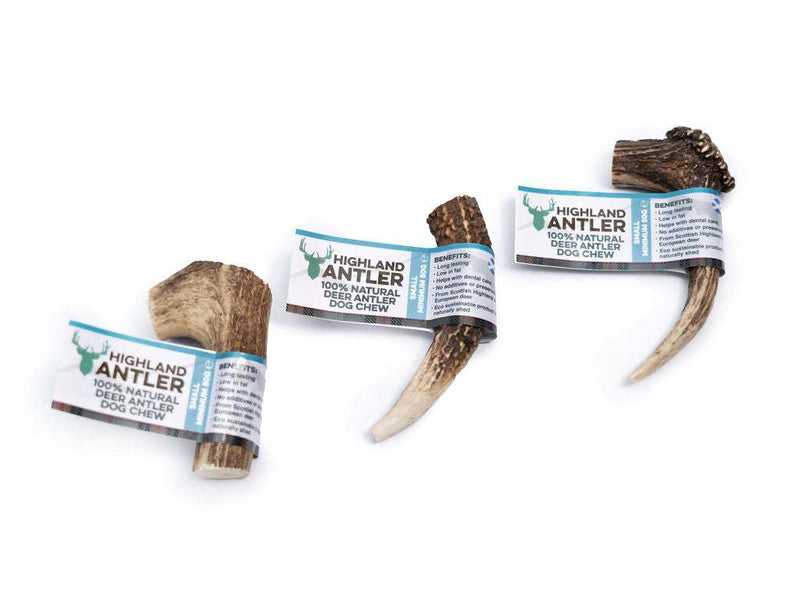 NOVA Dog Chew Highland Antler - 100% natural deer antler dog chews.