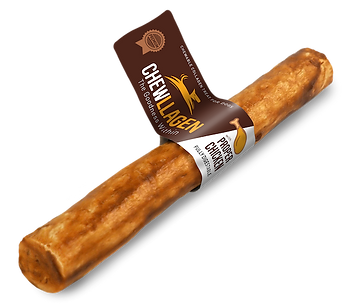 Chewllagen Chewable Collagen Dog Treat with Chicken, supports joint health and digestion.