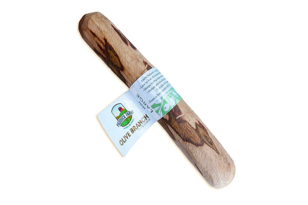 Nova Origins Olive Branch Chew made from natural olive wood, eco-friendly dog chew.