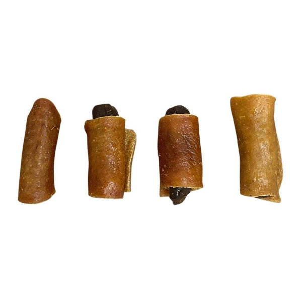 Nova chewy pigs in blankets for dogs made from chicken and pork.