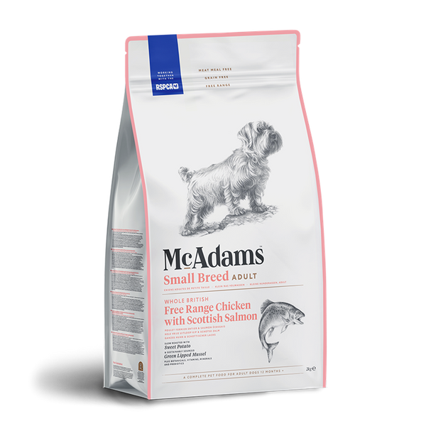 McAdams Small Breed: Free Range Chicken and Salmon Dry Dog Food