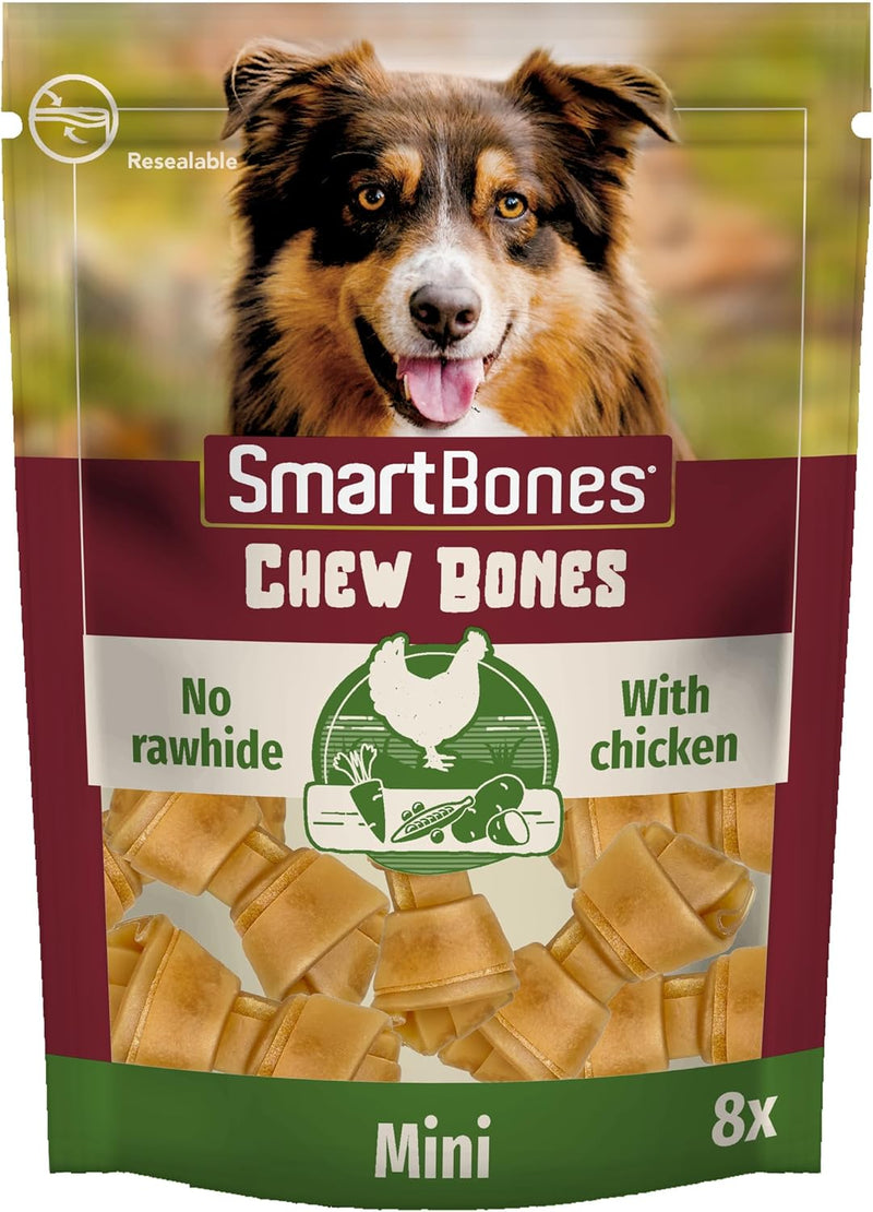 SmartBones Various Flavours Mini Knot Chew-8 Pack