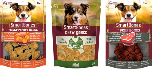 SmartBones Small Variety Knot Chew 3pk Bundle
