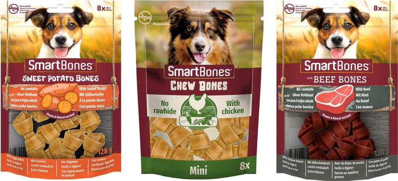 SmartBones Small Variety Knot Chew 3pk Bundle