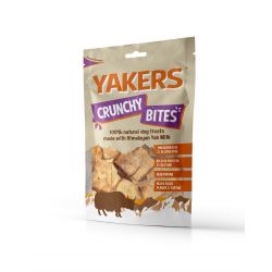Yakers Crunchy Bites Dog Treats with Himalayan Yak Milk package.