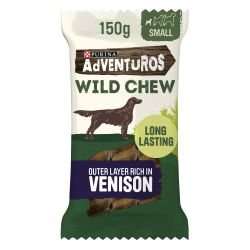 Adventuros Dog Treats Small Wild Venison Chew long-lasting rawhide-free dog treat