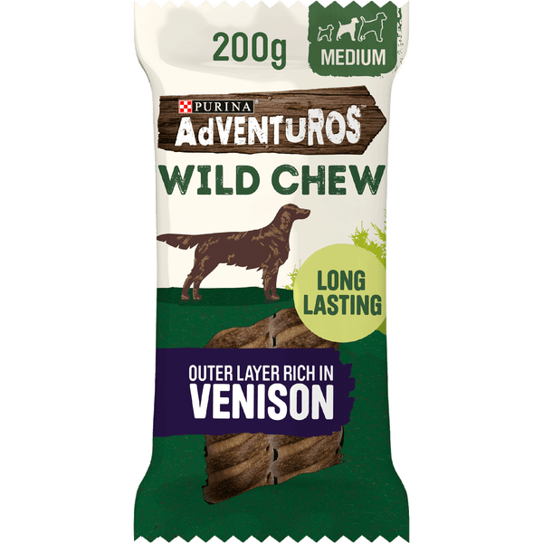 Adventuros Wild Chew Medium Venison Dog Treats 2pk - Purina7613287187505