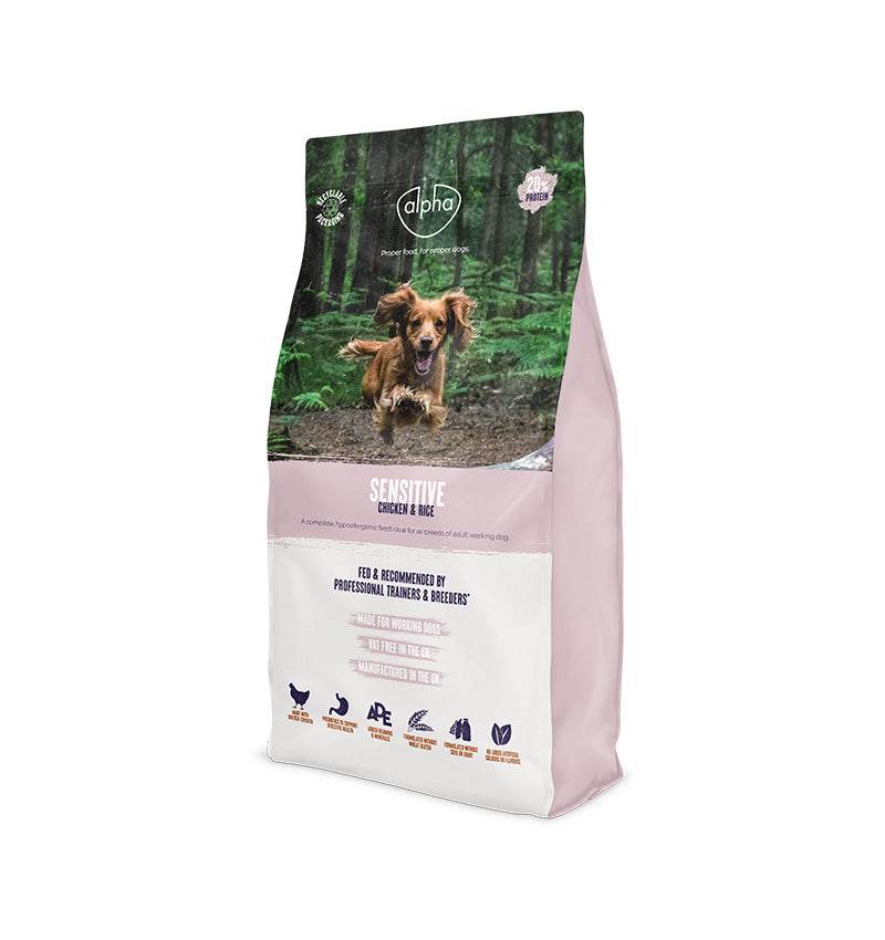 Alpha Sensitive Dry Dog Food - Alpha Feeds5031572046085