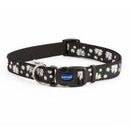 Ancol Fashion Collar Black Daisy Adjustable 20 - 30cm Dog Collar - Ancol5016646320018