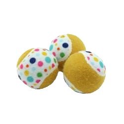 Ancol Pawty Time Dog Tennis Ball 3 pack - Ancol5016646019158