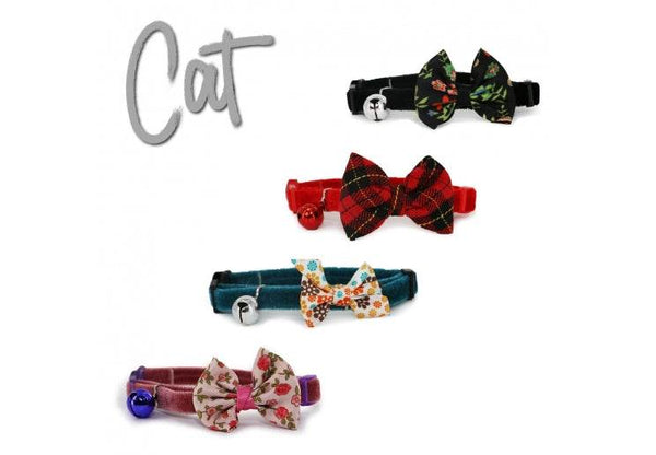 Ancol Plush Safety Cat Collar with Bow - Ancol5016646670915