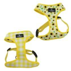 Ancol Soho Pet Collection Reversible Harness Sunflower/Yellow Check - Ancol