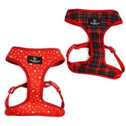 Ancol Soho Pet Collection Reversible Harness Tartan/Star - Ancol5001222955333