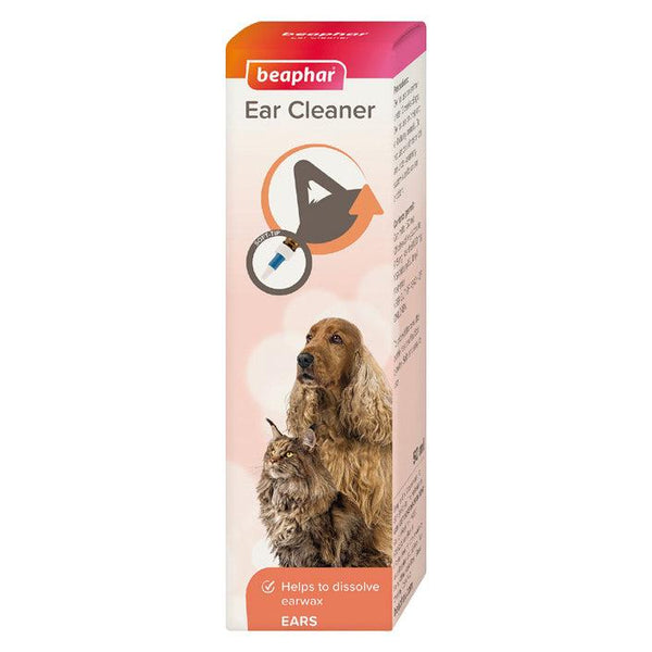 Beaphar Ear Cleaner for Cats & Dogs 50ml bottle - Beaphar5021284176255