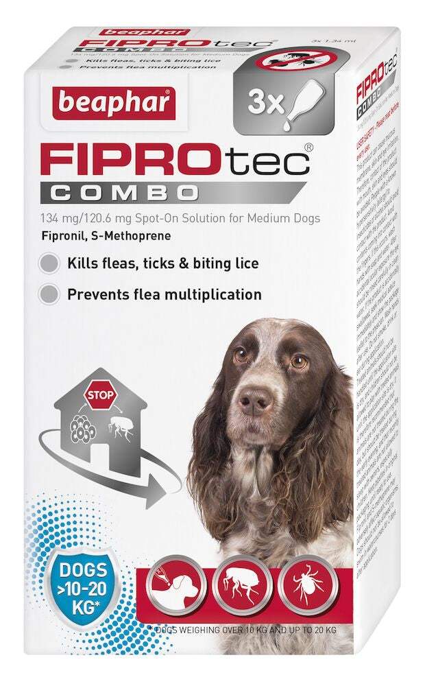 Beaphar FIPROtec COMBO Flea and Tick Spot On Treatment for Small Dogs - Beaphar