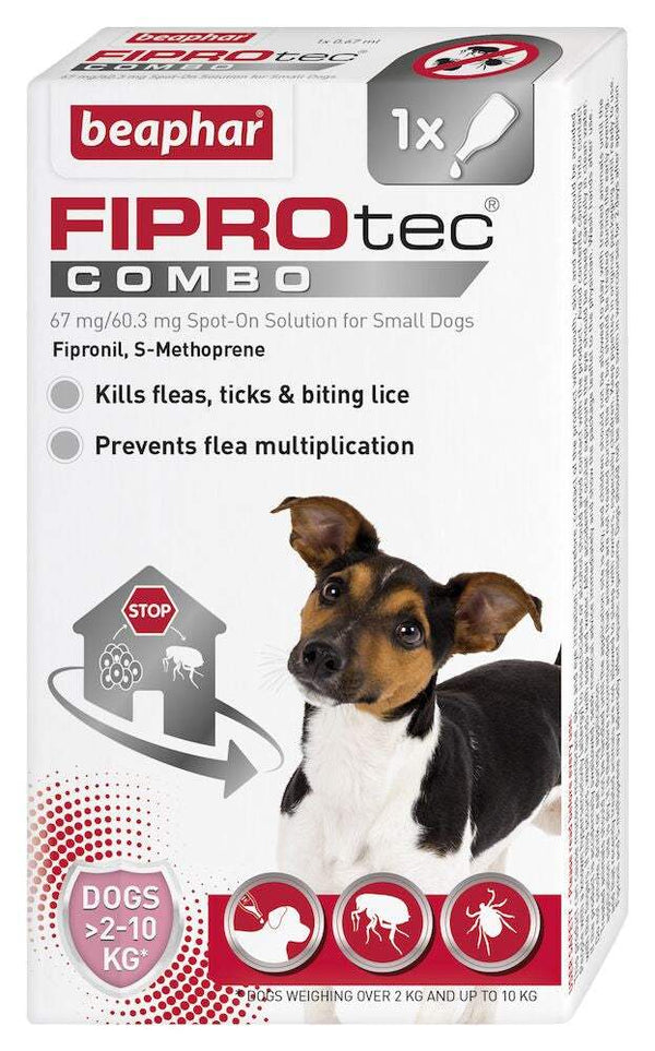 Beaphar FIPROtec COMBO Flea and Tick Spot On Treatment for Small Dogs - Beaphar