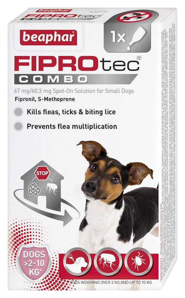 Beaphar FIPROtec COMBO Flea and Tick Spot On Treatment for Small Dogs - Beaphar