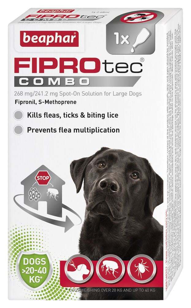 Beaphar FIPROtec COMBO Flea and Tick Spot On Treatment for Small Dogs - Beaphar87112311559