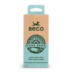 Beco Mint Scented Dog Poo Bags 120 pack eco-friendly leak-proof biodegradable pet waste bags