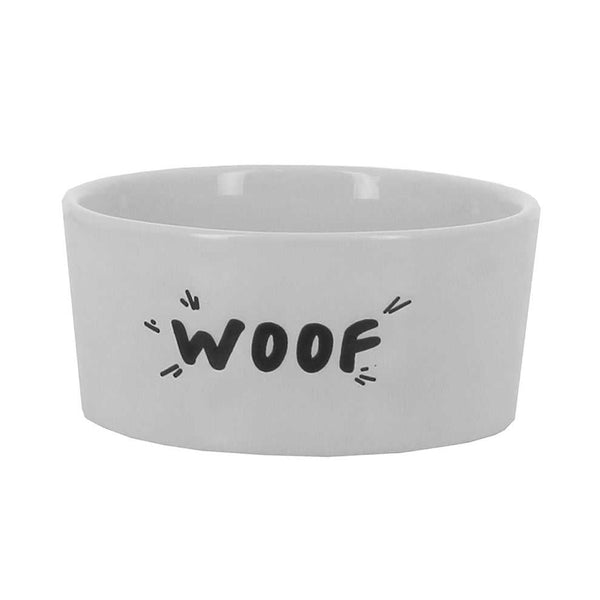 Best In Show 'Woof' Design Stoneware 15cm Dog Bowl - Best In Show