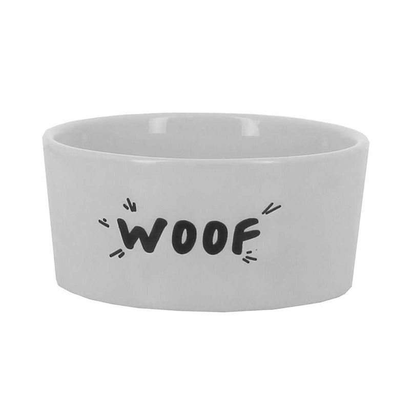 Best In Show 'Woof' Design Stoneware 15cm Dog Bowl - Best In Show