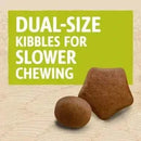 Dual-size kibbles of BETA Adult Dry Dog Food Chicken for slower chewing and oral health