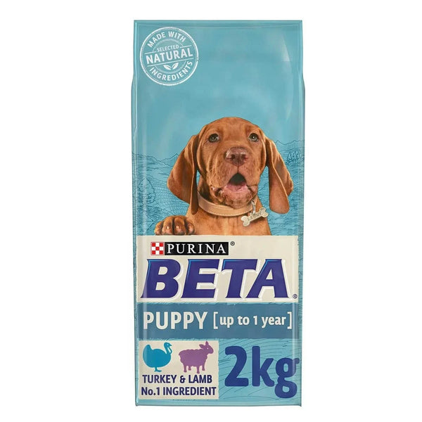 BETA Puppy Dry Dog Food Turkey And Lamb 2kg - Purina07613036470186