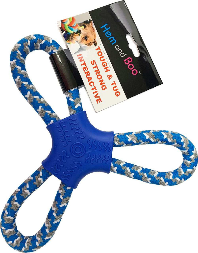 Tug Dog Toy with 3 Loop Rope Flyer