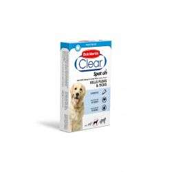 Bob Martin Flea Clear Spot On Solution for Dogs - 1 Pipette Pack - Bob Martin