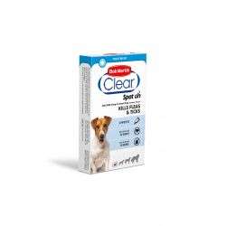 Bob Martin Flea Clear Spot On Solution for Dogs - 3 Pipette Pack - Bob Martin